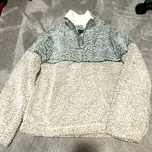 Love Tree // fluffy 1/4 zip sweatshirt